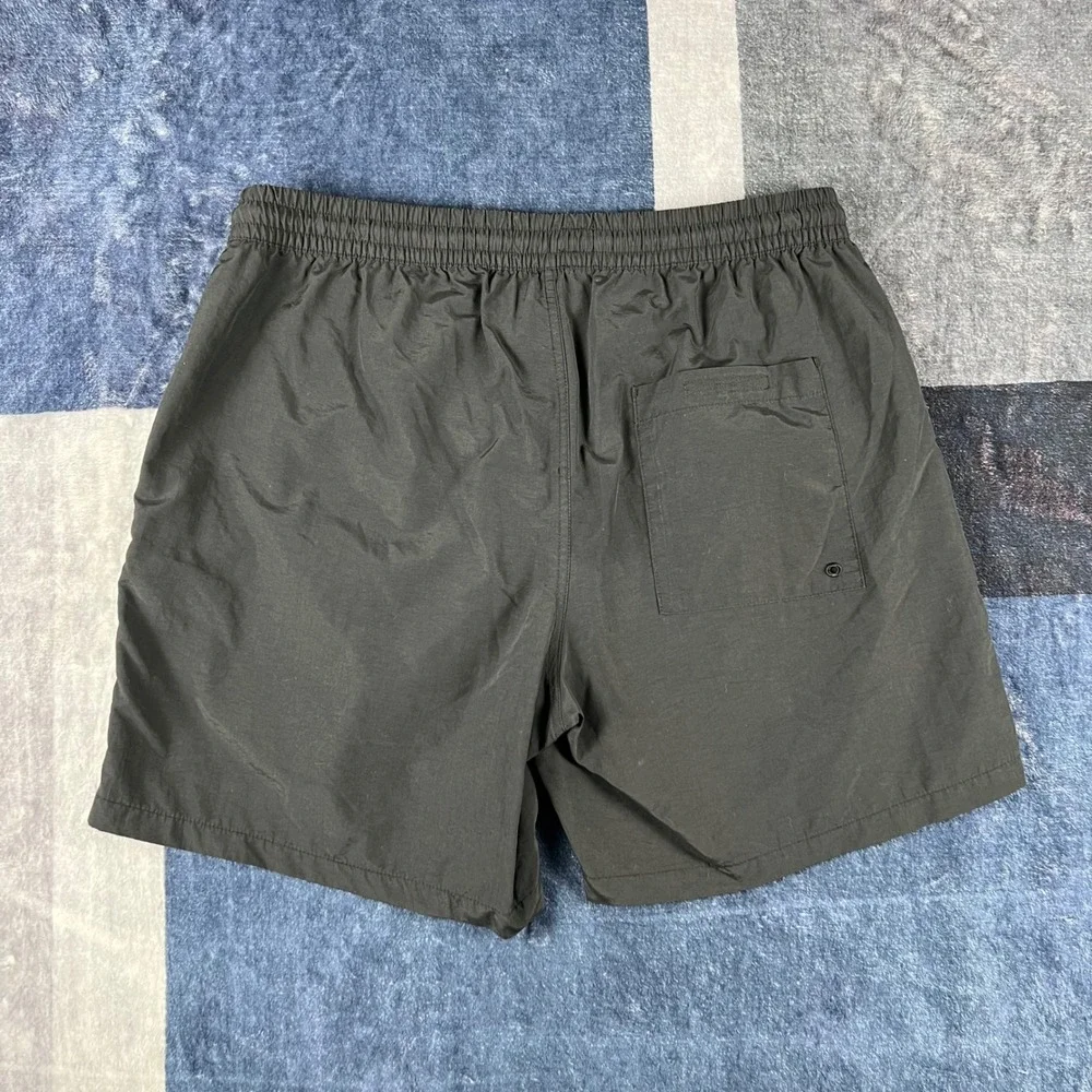 Empyre Mens Black Nylon Shorts Size Medium Elastic Waist Streetwear Athletic